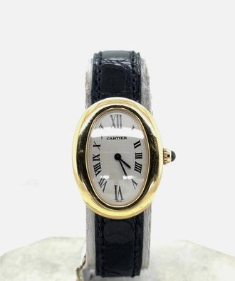 Cartier Pre-owned Cartier Baignoire Silver-tone Dial Ladies Watch 1954