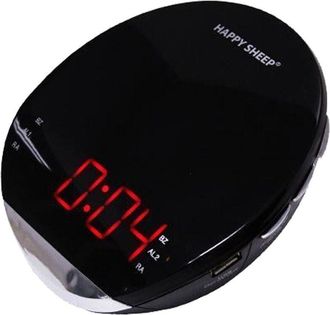 Trade Shop Trade Shop - Radio Sveglia Radiosveglia Orologio Da Tavolo Am/fm Digitale Lcd Led Rosso