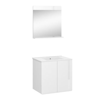 Vicco Conjunto De Muebles De Ba&ntilde;o Izan, Blanco, 2 Partes