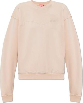 Diesel F-Crew Sweatshirt - Dames - Sweatshirts - Roze - 2XS - Katoen - Hoodies & sweatvesten