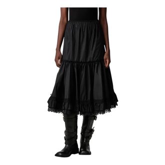 Ganni Falda Flyweight de nailon - Skirts - Mujer - Negro - M