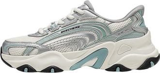 Skechers (WMNS) Skechers Chunky Sneakers White Silver Green 150529-WSTQ