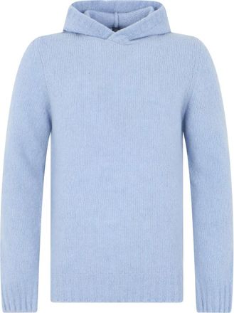 Fedeli Maglione con cappuccio - - Knitwear - Uomo - Blu - XL