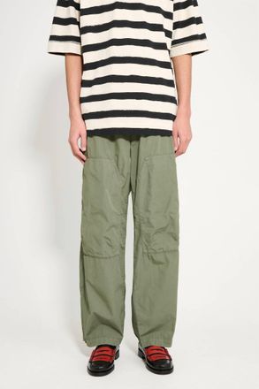 C.P. Company Loose Wide Leg Cargo Pants In Thyme