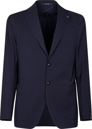 Tagliatore Tailored Two-Button Blazer with Notch Lapels