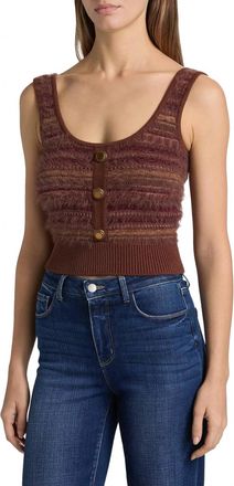 L'agence Galene Knit Tank In Natural Multi