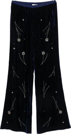 Forte_Forte Fleurs Dorient Floral-embroidered Trousers
