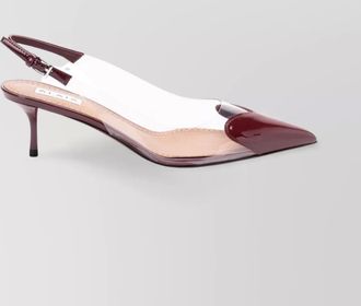 Alaia heart slingbacks in patent leather