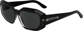 Karl Lagerfeld KL6167S 001 Womens Sunglasses Black Size 53