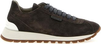 Brunello Cucinelli Brown Lace Up Sneakers