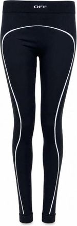Off-white Seamless Contour Leggings - Dames - Leggings - Zwart - XS - Broeken