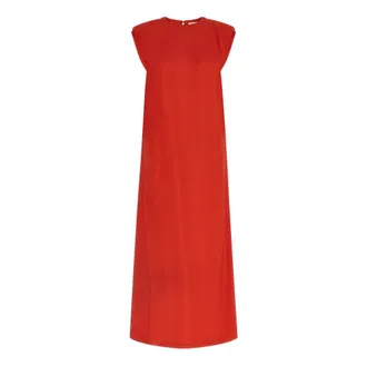 Nude Maxi Dress - female - NUDE - Maxi Dresses - Red - L - Dresses