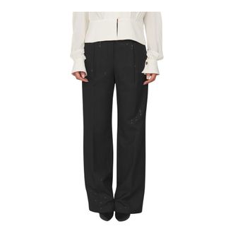 Twinset Pantalones Palazzo - Trousers - Mujer - Negro - XS