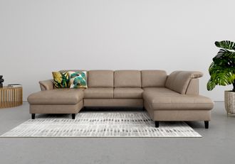 Sit&more Wohnlandschaft »Maggiore U-Form« wahlweise mit Kopfteilverstellung, Bettfunktion und Stauraum