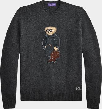 Ralph Lauren Purple Label Men & apos;s Polo Bear Cashmere Sweater