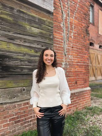 Design History Arabella Long Sleeve Top In White