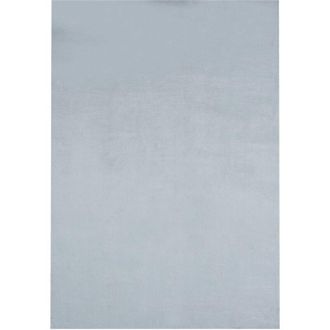 Beliani Alfombra Gris Menta 160 X 230 Cm Poli&eacute;ster Piel Sint&eacute;tica De Conejo Pelo Largo Mirpur