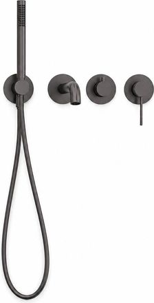 OEM Conjunto De Ba&ntilde;era Y Ducha Aquaelegance Empotrado En Color Gris Plomo