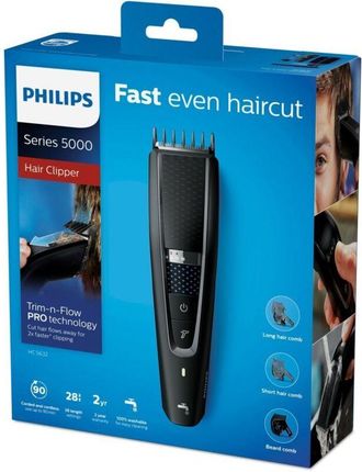 Philips Cortapelos Corte M&iacute;nimo 0,5 Mm Philips Hc5632/15 28 Pasos Corte M