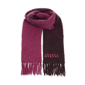 Isabel Marant Accessoires, Dames, Paars, ONE Size, Alpaca Sjaal