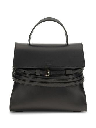 Moschino Structured Silk and Nylon Handbag