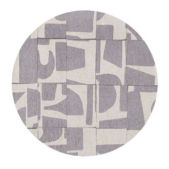 Louis De Poortere Alfombra de poli&eacute;ster gris, 140x140 cm