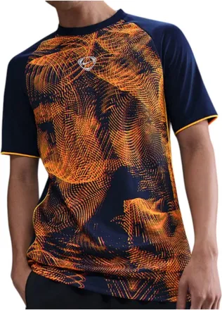 Nike Academy+ Dri-Fit Short-Sleeve Soccer Top Laser Orange Blue Void HV1825-494