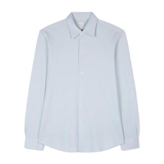 Paul Smith Cotton Pique Shirt - male - Paul Smith - Formal Shirts - Blue - S - Shirts