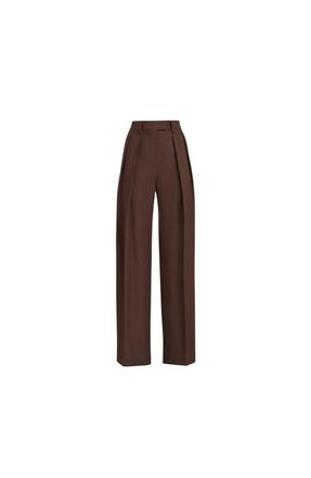 Brunello Cucinelli Sartorial Wide trousers in Cocoa at Nordstrom, Size 42 It