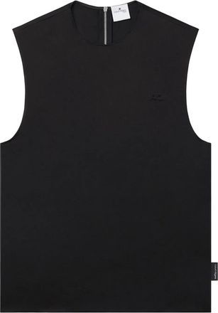 Courrèges Satijnen top - Zwart