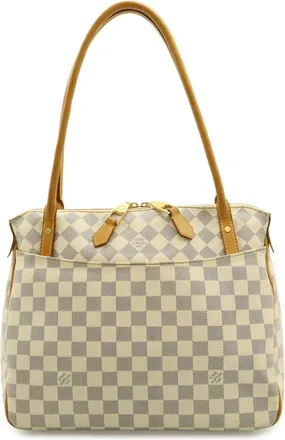 Louis Vuitton Damier Azur Ivory Damier Azur Canvas Pvc Shoulder Bag Tote Bag (Pre-Owned)