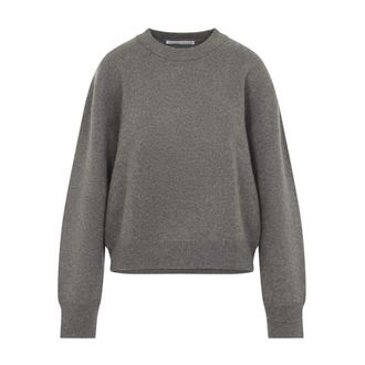 STUDIO NICHOLSON Morina Crew Neck Jumper - Dames - Truien - Grijs - Maat: S Wol