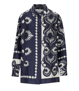 Weekend by Max Mara CAMICIA LASTRA BLU MAX MARA WEEKEND