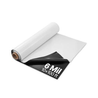 OEM Rollo De L&aacute;minas De Pl&aacute;stico 6 Mil 3,05 X 30,48 M Barrera De Vapor Para Espacios De Acceso L&aacute;mina De Polietileno Resistente Para Jard&iacute;n Suministros De
