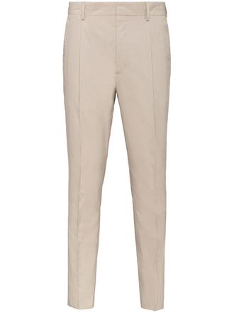 Prada cotton tailored trousers - Neutrals