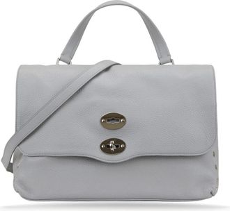 Zanellato Leren Crossbodytas - Dames - Handtassen - Grijs - ONE Size - Leer - Tassen