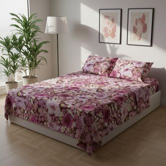 KASANOVA Completo letto matrimoniale floreale