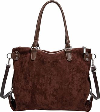 Generic Cymwer Women Matte PU Tote Bag w/Pendant Handbag Large Capacity Daily Use (Brown)