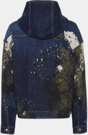 Dsquared2 Distressed Denim Jacket - Navy