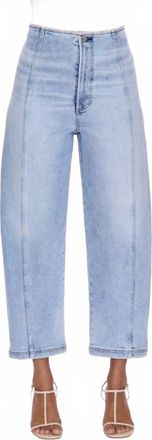 Pistola Denim Blair High Rise Seamed Barrel Jean In Pristine