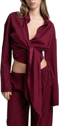 Mother of All Gisele Top in Burgundy Matt at Nordstrom, Size Medium