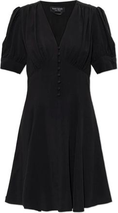 Kate Spade New York Dames, Jurken, Zwart, Maat: XS Poliester