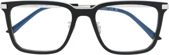 Cartier square-frame glasses - men - Acetate/Metal - 54 - Black