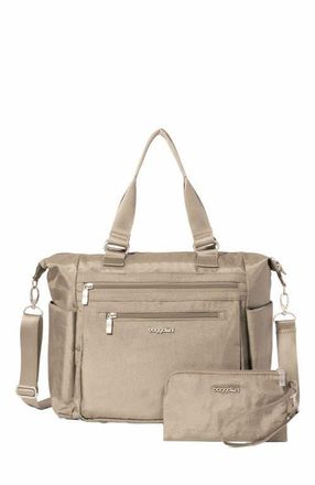 Baggallini Trifecta Convertible Backpack with RFID Wristlet in Sterling Shimmer at Nordstrom