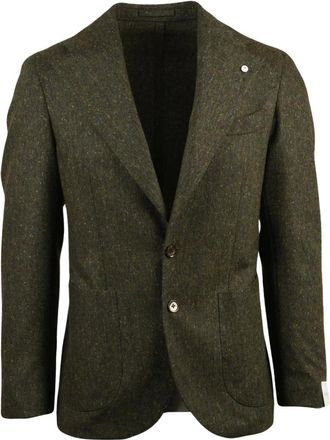 L.B.M. 1911 L.b.m. 1911, Heren, Jassen, Groen, Maat: XL Wol