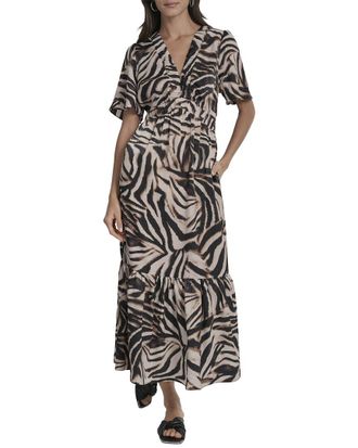 DKNY Dkny V-Neck Maxi Dress