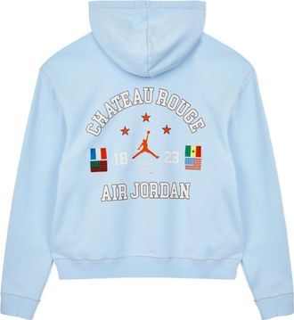 Nike Jordan Air Jordan x Maison Chateau Rouge Crossover french terry Alphabet Pattern Printing Asia Edition Blue DJ9773-447