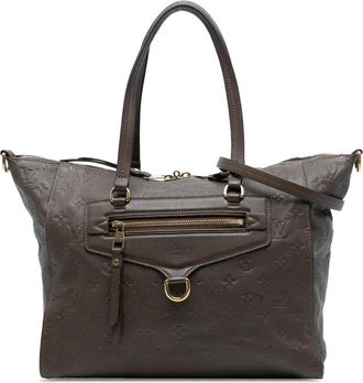 Louis Vuitton Borsa tote Monogram Empreinte Lumineuse PM 2010 - Marrone