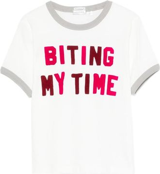 Mother The Itty Bitty Ringer Letter-print T-shirt