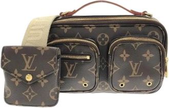 Louis Vuitton Pre-owned Monogram Crossbody Tas - Dames - Vintage Schoudertas - Bruin - ONE Size - Vintage